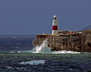 Obraz premium Gibraltar-Europa point Lighthouse-07.jpg