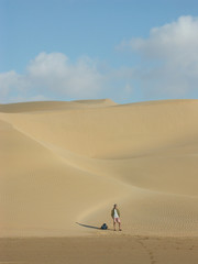 Fototapeta na wymiar dans les dunes