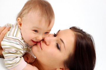 mother and baby girl