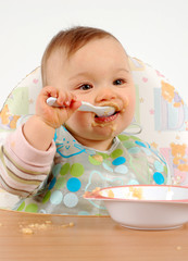eating baby girl