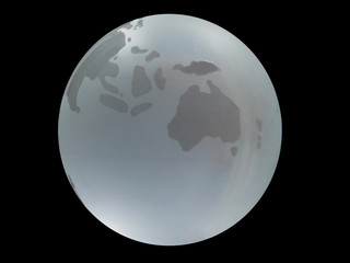 Planète Terre continent australie noir