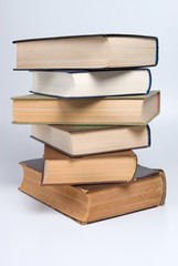 Stack of books.old books