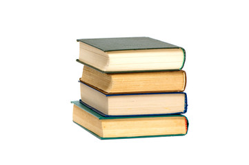 Books isolated on a white background.