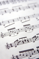 Fototapeta premium Partition de musique