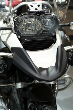 Front detail of German off-road motorcycle