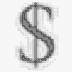 Art dollar, business, money logo