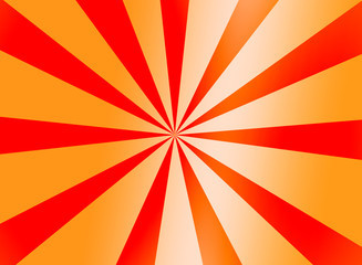 An orange sunburst background illustration