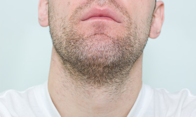 Obraz premium unshaven man