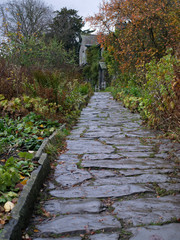 Footpath to country cottage