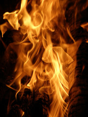 Flames or fire for background