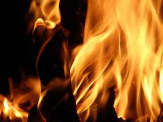 Flames or fire for background