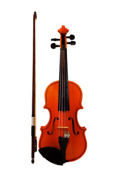 Fototapeta na wymiar violin isolated on a white background.