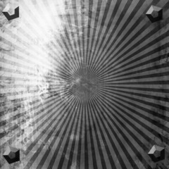 Worn metal plate with reflected light