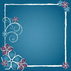 Grunge Flower Frame