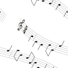 Fototapeta premium Background - Music notes 3