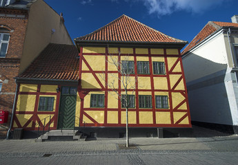 Picturesque half-timbered house from Scandinavia 