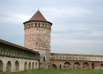 The tower of a monastery in Suzdal, Russia