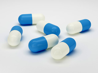 pillole blu bianche