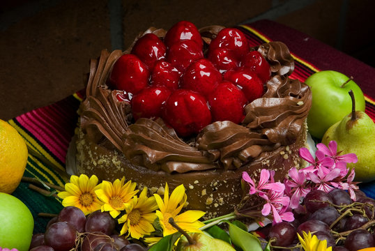 Cholocate Strawberry Cake