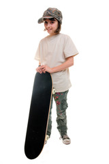 Girl with Skateboard
