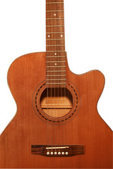 Fototapeta premium Very beautiful acoustic guitar. A fragment