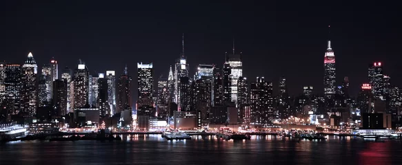 Zelfklevend Fotobehang Lights of NY CIty © Janice Barchat