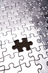 Obraz premium Piece missing from jigsaw puzzle