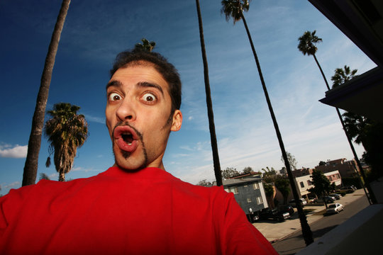 Portrait of a young man in L.A., California