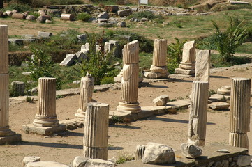 ancient ruins in Ephesus, Turkey