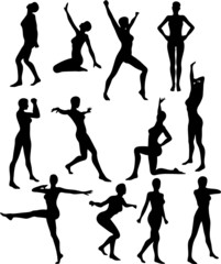 Sexy Cheerleader Silouettes