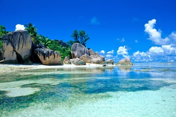 Foto op Plexiglas plage des seychelles © Pat on stock