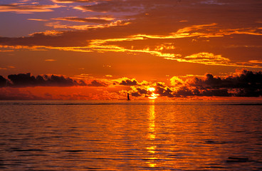 coucher de soleil à maurice