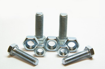 Four head bolts and Five screw nuts