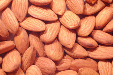 Almonds background