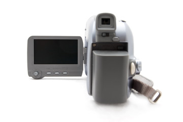 Digital video camera with lcd display