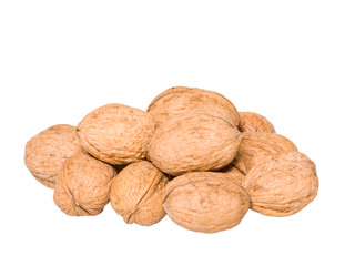 walnuts isolated on white background