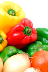 Fresh Fruits and vegetables from the market .