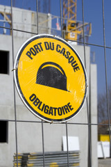 Chantier : immeuble en construction