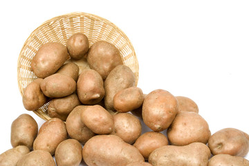 Fototapeta premium Potatoes in a basket