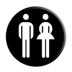 Toilette, Mann, Frau