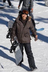 Fototapeta na wymiar snow boarder