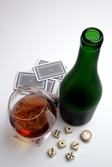 brandy,dice,card