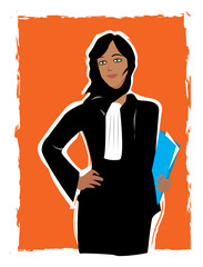 Jeune femme avocate