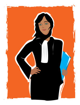 Jeune femme avocate