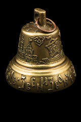 Ringing Bell - Isolated over black.