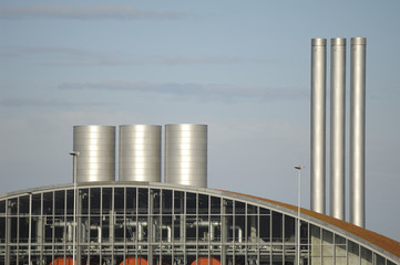 Non polluting gas facility based on organic waste materials.