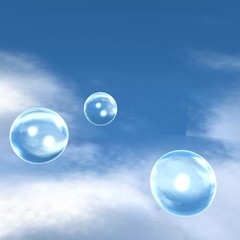 Glaskugeln am Himmel