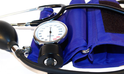 Medical tonometer isolated on the white backgrounds