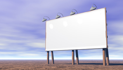 blank billboard to place your own advertising