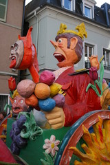 Un char du carnaval de Mulhouse (Alsace)
